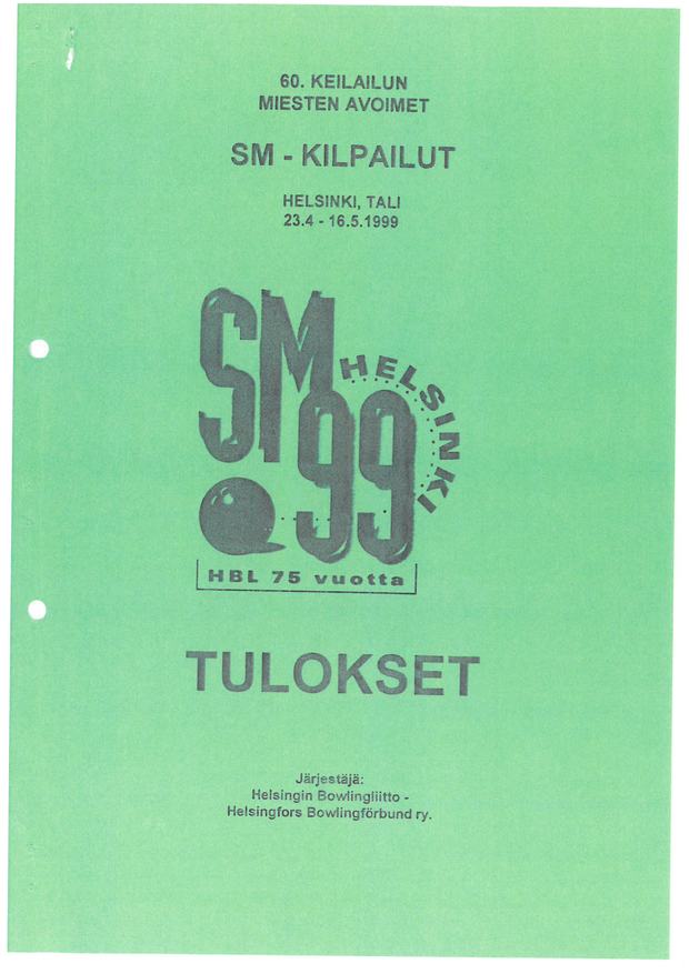 Suomen Keilailuliitto - Miesten SM-kilpailut 1999